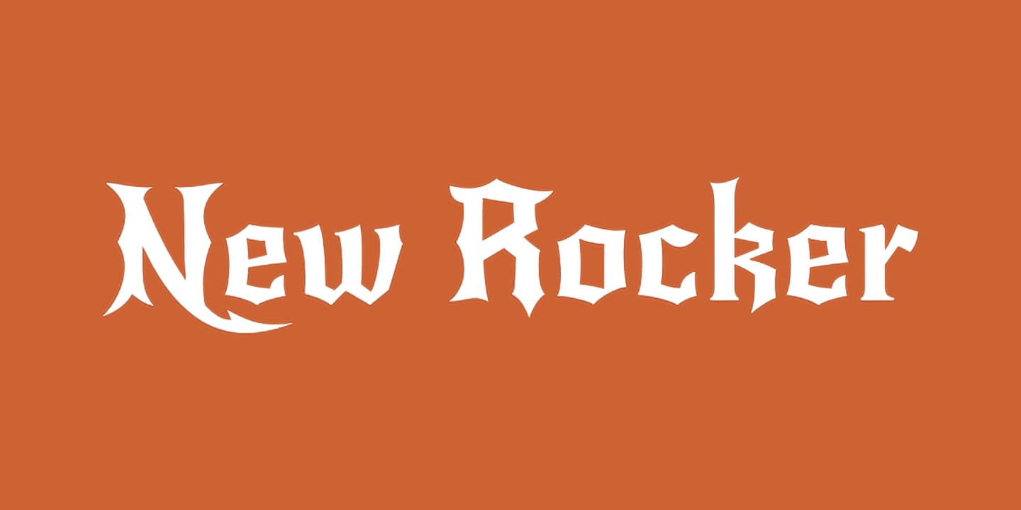 New Rocker font family