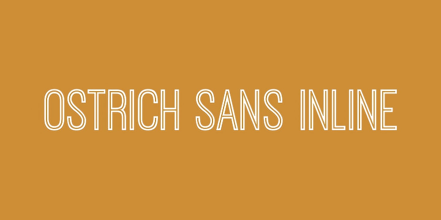 Ostrich Sans Inline font family