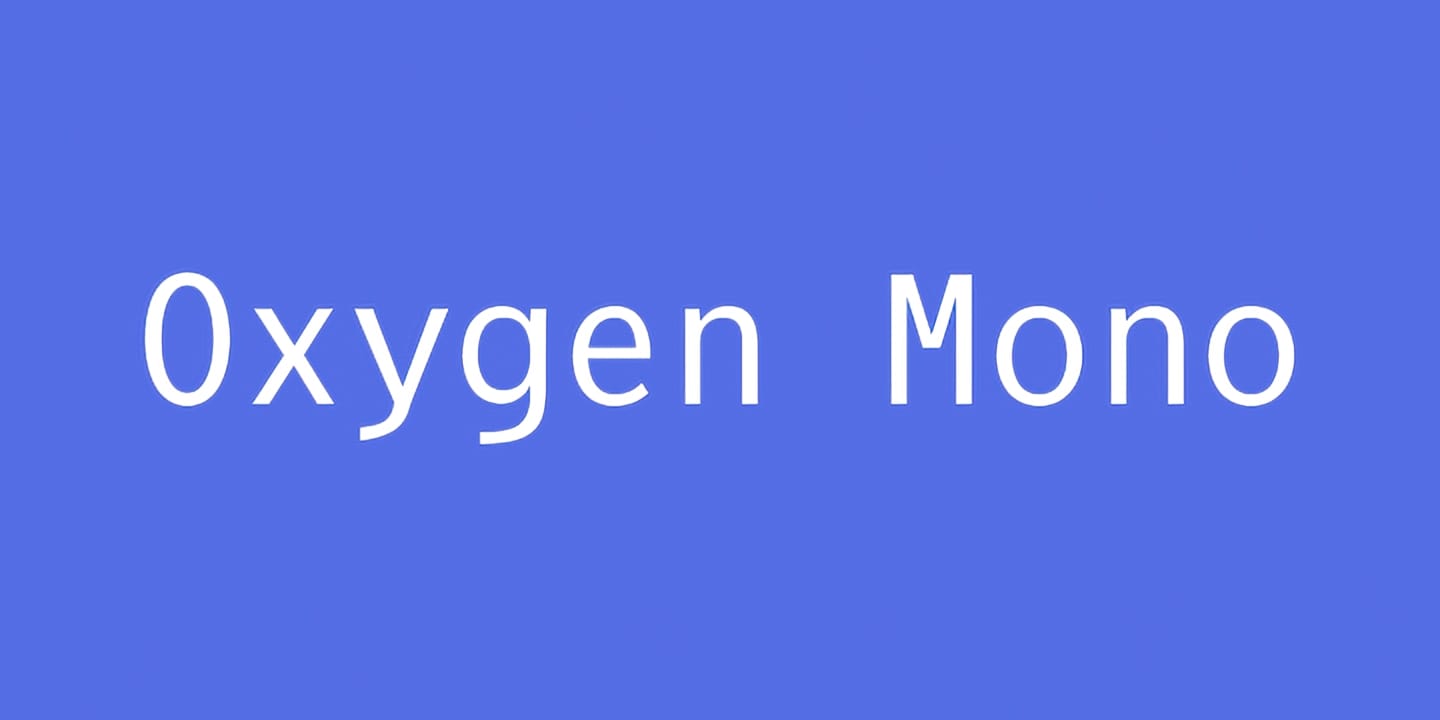 Oxygen Mono font family