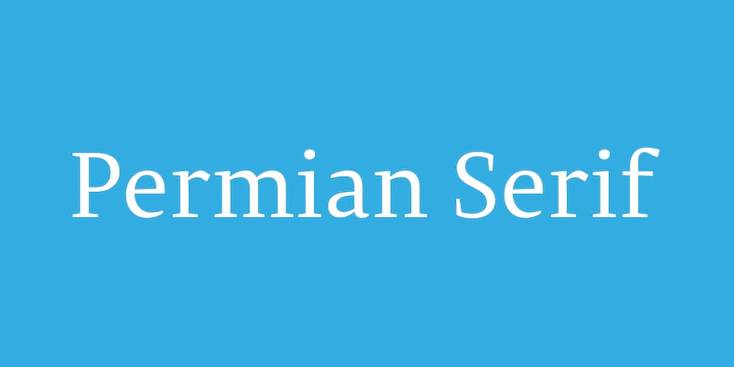 Permian Serif font family