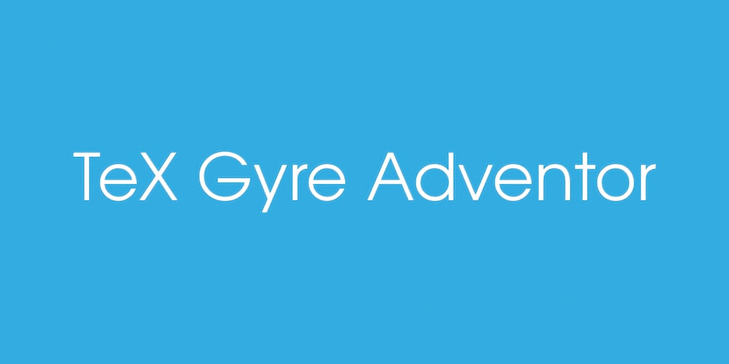 TeX Gyre Adventor font family