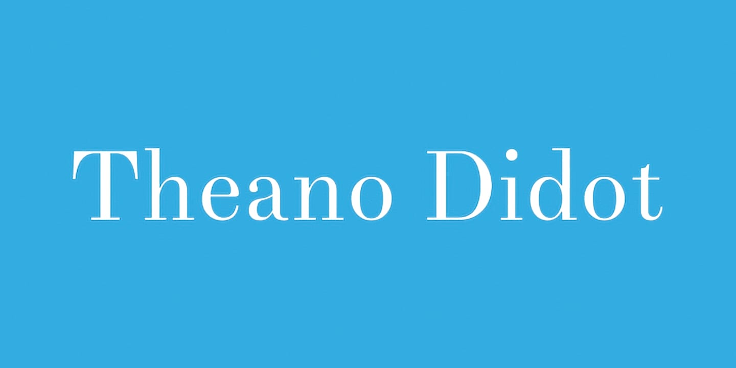 Theano Didot font family