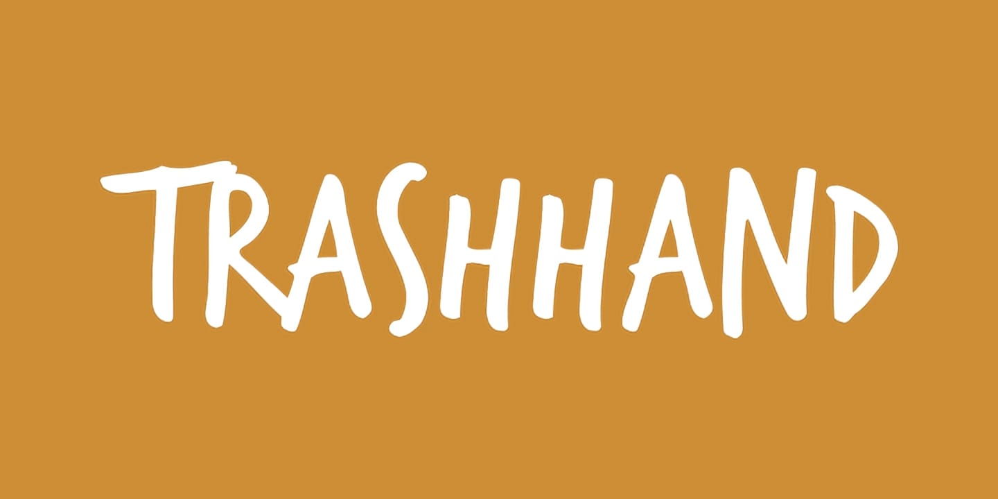 TrashHand font family