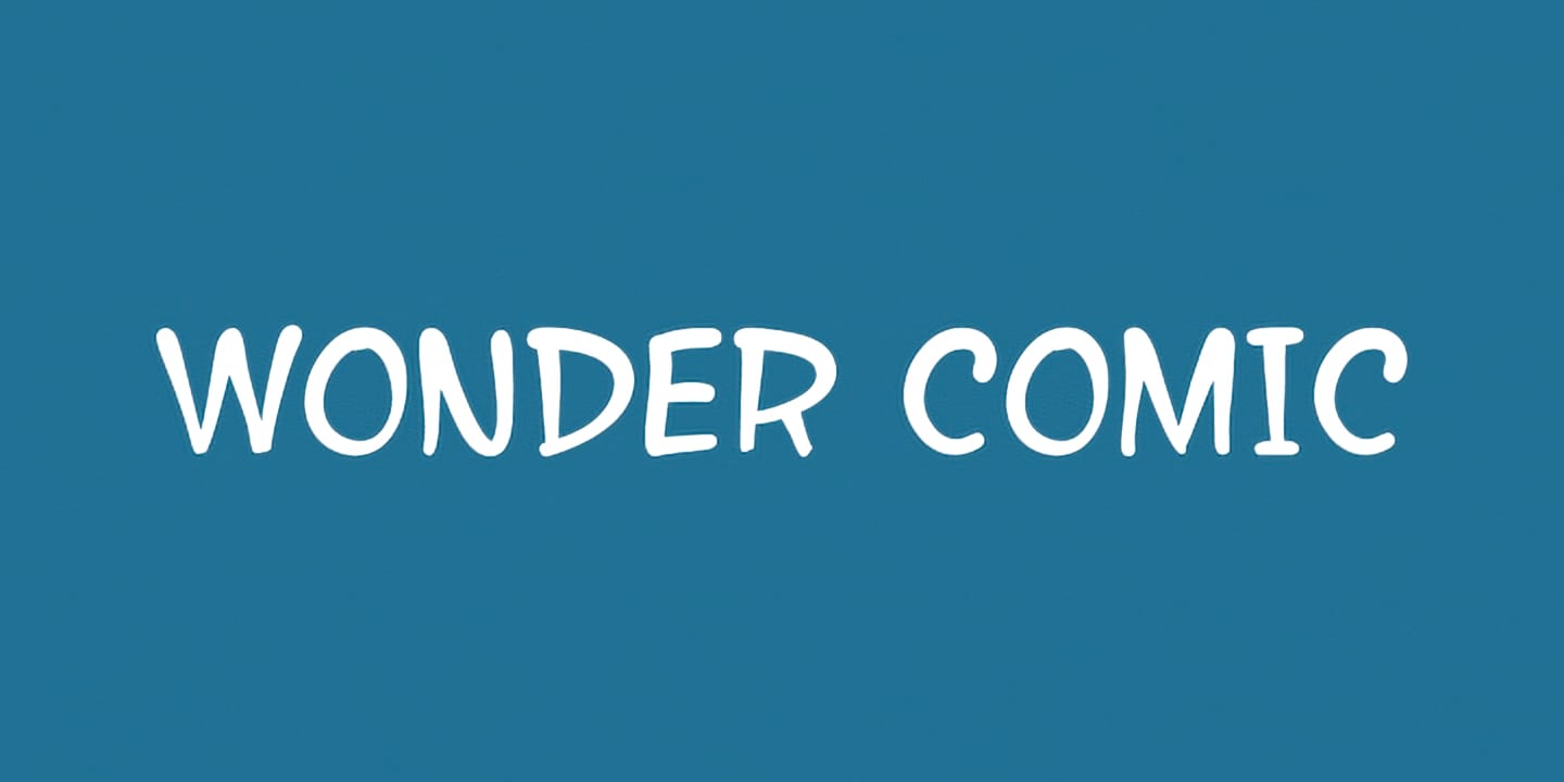 Wonder Comic font family