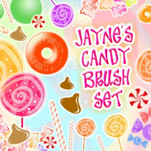 Candy and Sweets Photoshop Brushes 