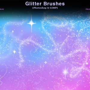 Glitter and Sparkles Photoshop Brushes 