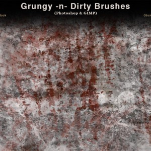 Grungy and Dirty Photoshop Brushes 