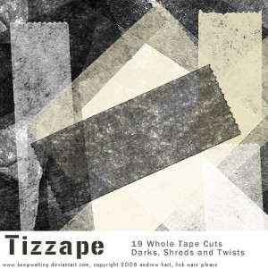 Tizzape Tape Photoshop Brushes 