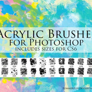 Acrylic Brushes for Photoshop 