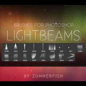 Lightbeams Photoshop Brushes 