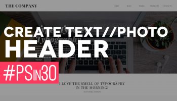 Create a Website Text Header in Photoshop