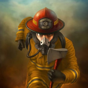 Create an Awesome Firefighter in Action Painting Using Photoshop 