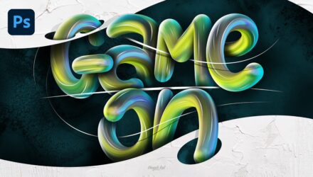 Colorful Painted 3D Text Effect Tutorial in Photoshop